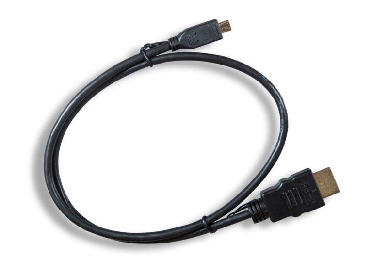 Cablelera Micro HDMI to HDMI 34AWG 1', Black Color (ZC95B1MM-01) - Image 5